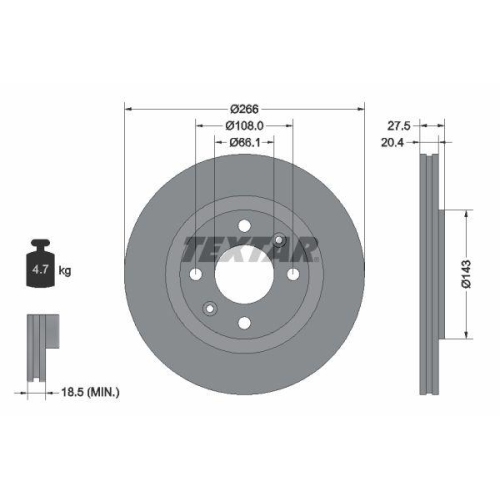 Set disc frana Citroen Berlingo (M) 07.96-12.11, Xantia (X1 X2) 03.93-04.03, Xsara (N1) 04.97-12.05, Xsara Box / Estate 05.98-08.05, Xsara Box Body/Liftback (N3) 05.98-03.05, Xsara Break (N2) 10.97-03.10, Xsara Coupe (N0) 01.98-04.05, Xsara Picasso (N68)