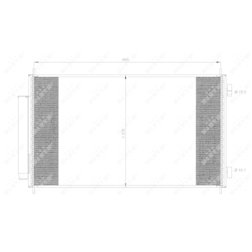 Condensator climatizare, Radiator clima Honda Cr-V 3 (Re) Nrf 35864