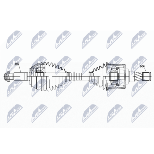 Planetara Nissan Patrol Y62 4.0, 5.6 2010-, Armada 5.6 2017-, Infiniti Qx56 2010-, Qx80 2014-, Fata, Stanga, Dreapta, 39100-1LB1B