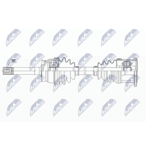 Planetara Nissan Pick Up, Navara D22 2.5d, 2.5td, 2.5dci 1997-2005, D21 2.5d, 2.5td 1987-1997, Np300 2.5dci 4wd 2008-, Fata, Stanga, Dreapta, CV Manuala, CV Automata, 39100-25666