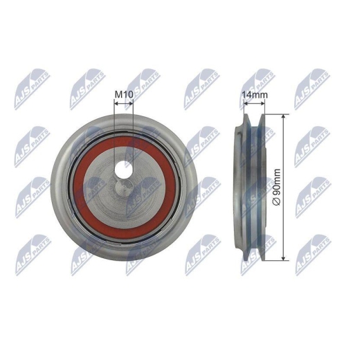 Rola intinzator curea transmisie Vw Transporter 4 2.4d, 2.5 07.90-2006 .03, 500538