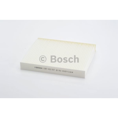 Filtru polen, habitaclu Bosch 1987432057 Audi A1, (8X,GB), 2010-; Audi A2, 2000-2005; Mercedes Clasa G (W461/W463), 1992-2018, Seat Cordoba Ibiza Toledo 2012-2019; Skoda Fabia 1999-2021; Roomster Rapid, VW FOX, Polo 6R/9N,