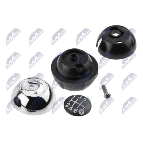Maner schimbator viteze Fiat 500 Abarth 2007-, Crom Argintiu-Capac Negru-6 trepte, 55344048