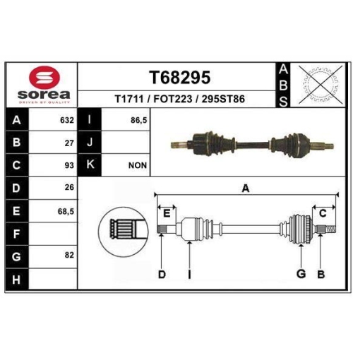 Planetara Ford Mondeo 3 (B5y), Mondeo 3 Estate (Bwy), Mondeo 3 Sedan (B4y), 1.8 16V, 2.0 16V, Fata, Stanga, EAI