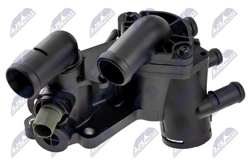 Termostat cu carcasa VW New Beetle 1.4 2001-, Skoda Octavia II 1.4 2004-, Audi A2 1.4 2000-; 032121111AM; NTY, aftermarket