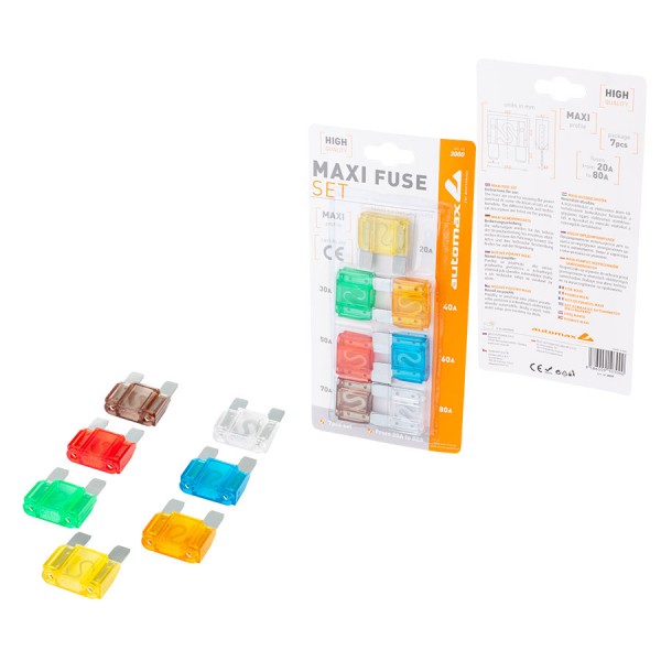 Set sigurante 20-80A, 7 buc