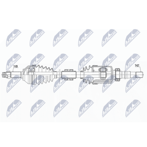 Planetara Nissan Qashqai 2.0 140km 2wd 2007-, X-Trail T31 2.0 2wd 2008-, Fata, Dreapta, CV Automata CVt, NPW-NS-160