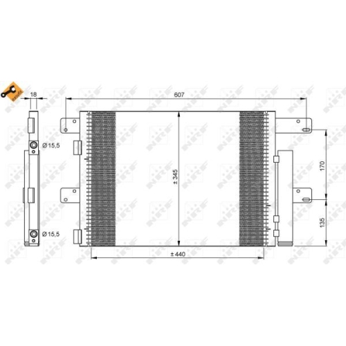 Condensator climatizare, Radiator clima Iveco Eurocargo Nrf 35896