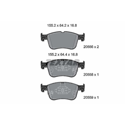 TEXTAR set placute frana,frana disc Q+
