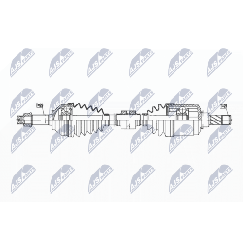 Planetara Nissan Qashqai 2.0 2wd 2007-2013, Fata, Dreapta, CV Manuala 6 trepte, NPW-NS-168