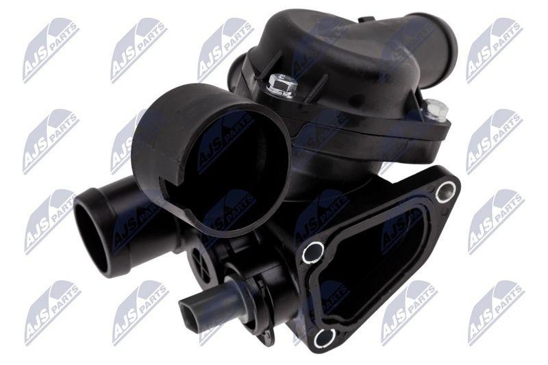 Termostat cu carcasa VW Touareg 3.2 2002-, Porsche Cayenne 3.2 2003-; 022121111G; NTY, aftermarket