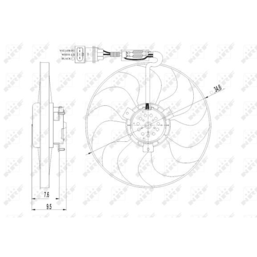 Ventilator radiator GMV Nrf 47064