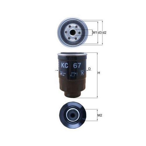 MAHLE filtru combustibil