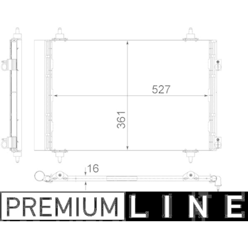 MAHLE Condensator, climatizare BEHR *** PREMIUM LINE ***