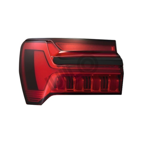 Stop spate lampa Audi A6 (C8), 03.2018-, partea Stanga, indicator dinamic; exterior; LED; cu ornament negru; Omologare: ECE, ULO
