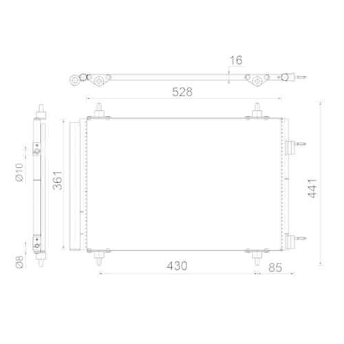 MAHLE Condensator, climatizare BEHR