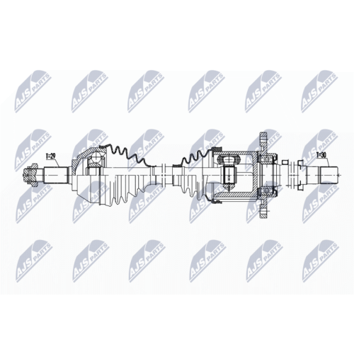 Planetara Nissan X-Trail 2.0dci T31 2007-, Fata, Dreapta, NPW-NS-163