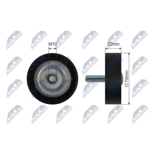 Rola ghidare curea transmisie Mercedes Glc(X253) 2015-, Gle (V167) 2018-, Clasa E (W213) 2016-, Clasa S (V223) 2020-, 6542020019