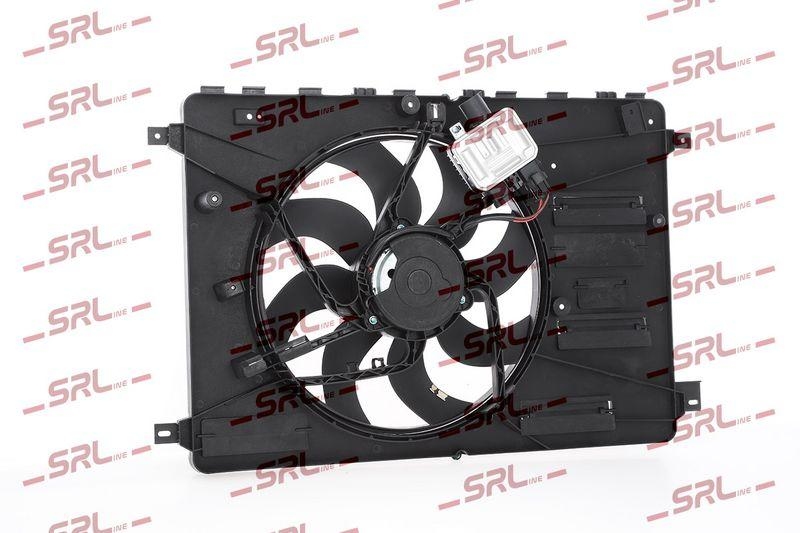 Ventilator radiator Ford Galaxy 06-15, Kuga 08-13, Mondeo 07-, S-Max 06-15; Volvo S60/V60 10-19, S80 06-15, V70 07-16, Xc60 08-17, Xc70 07-16, motor: 2.0 Ecoboost, 2.0 TDCI, 2.2 TDCI, 2.3, cu modul electronic, 383; (2+2) pini, SRLine, 1377555; 1380882