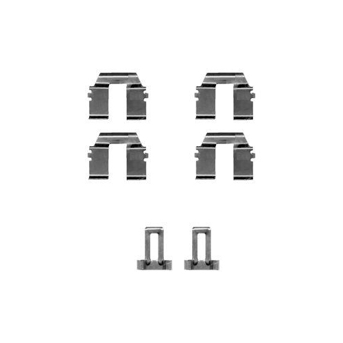Set accesorii placute frana Delphi LX0335, parte montare : Punte Spate