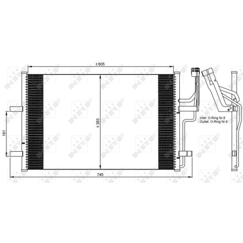 Condensator climatizare, Radiator clima Mazda 3 (Bk) Nrf 35507