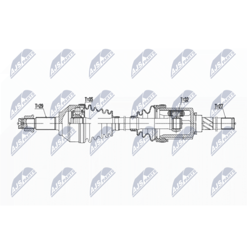 Planetara Nissan X-Trail T31 2.5 4wd 2007-, Renault Koleos 2.5 4wd 2008-, Fata, Stanga, CV Automata CVt, NPW-NS-165