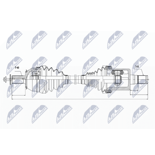 Planetara Volvo S60ii, V60 2.0t3, T5 2014-2017, Stanga, CV Automata, Type 1, NPW-VV-025