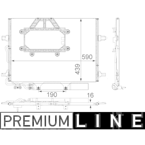 MAHLE Condensator, climatizare BEHR *** PREMIUM LINE ***