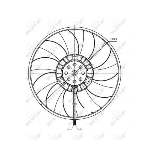 Ventilator radiator GMV Nrf 47422, parte montare : stanga