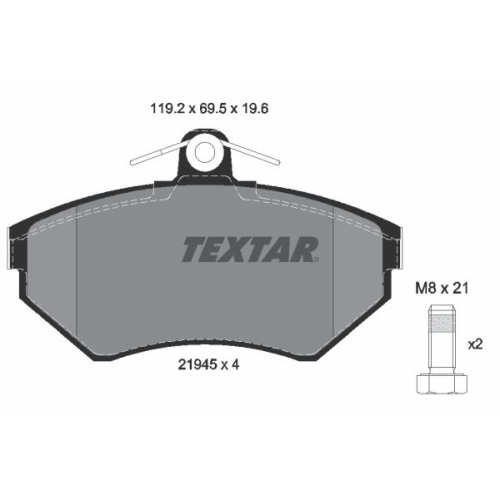 TEXTAR set placute frana,frana disc Q+