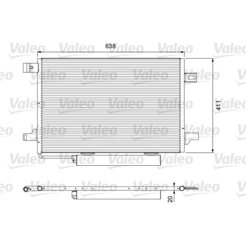 Condensator climatizare, Radiator clima Mercedes-Benz A-Class (W169) Valeo 814249