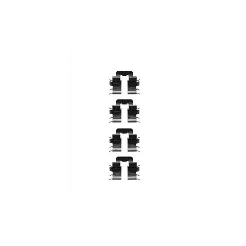 Set accesorii placute frana Delphi LX0345, parte montare : Punte Spate
