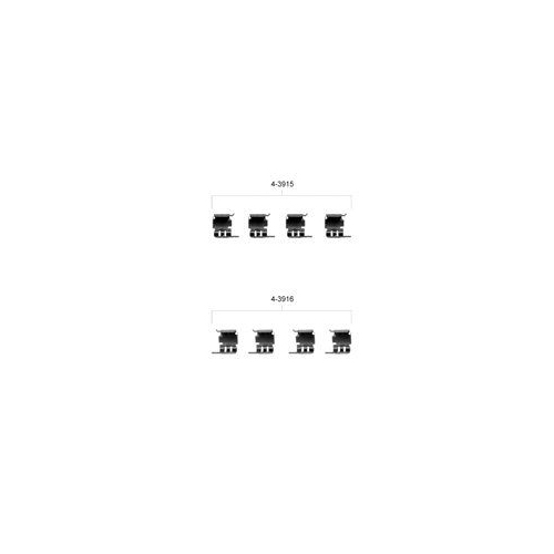Set accesorii placute frana Delphi LX0348, parte montare : Punte Fata