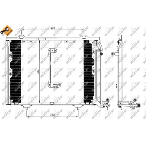 Condensator climatizare, Radiator clima Mercedes-Benz C-Class (W202), Clk (C208), E-Class (W210) Nrf 35214