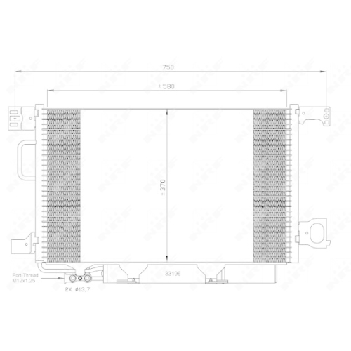 Condensator climatizare, Radiator clima Mercedes-Benz C-Class (W203)), Clk (C209) Nrf 35623