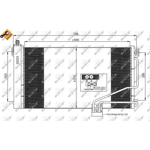 Condensator climatizare, Radiator clima Mercedes-Benz C-Class (W203)), Clk (C209), Slk (R171) Nrf 35535