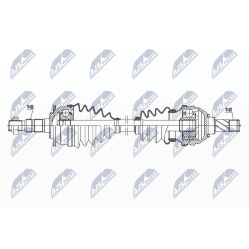 Planetara Opel Astra J 1.4, 1.4t, 1.6 2010-, Stanga, CV Manuala5, 13335140