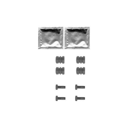 Set accesorii placute frana Delphi LX0355, parte montare : Punte Fata