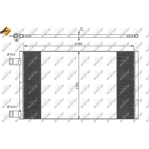 Condensator climatizare, Radiator clima Mercedes-Benz Citan (415); Renault Kangoo / Grand Kangoo (Kw0/1) Nrf 35902