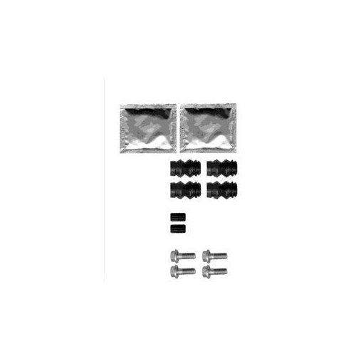 Set accesorii placute frana Delphi LX0358, parte montare : Punte Fata