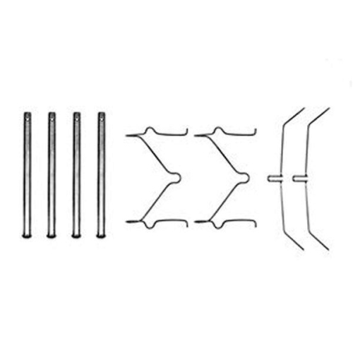 Set accesorii placute frana Toyota Land Cruiser ( J7 ), Land Cruiser Hardtop ( J7 ), 2.4 (RJ70_, RJ73_), 2.4 (RJ70_V, RJ73_V), 2.4 TD (LJ70), 2.4 TD (LJ70_), punte Fata, restrictii producator : Sumitomo, TRW