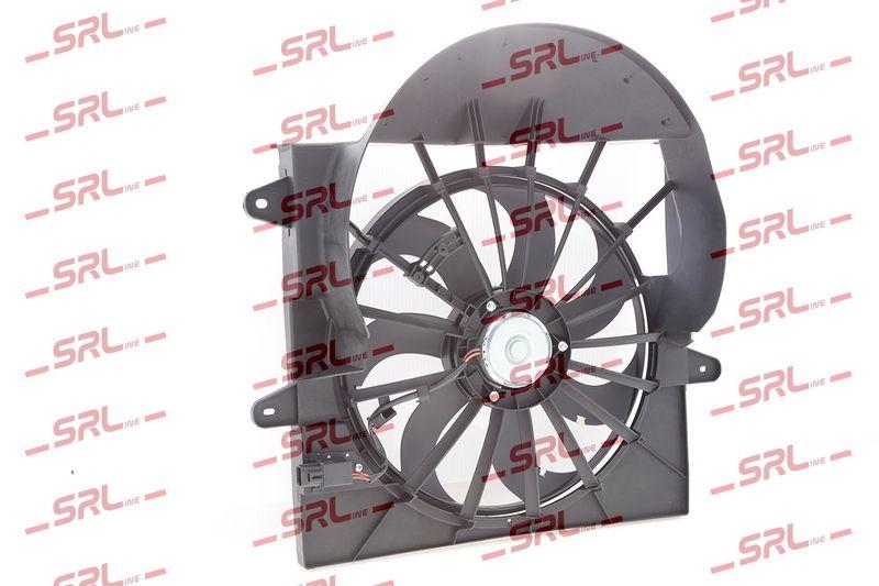 Ventilator radiator Jeep Grand Cherokee 05-10, motor: 3.7 V6, 4.7 V8, cu pre-resistor , 470 mm; 3 pini, SRLine, 55037969AB