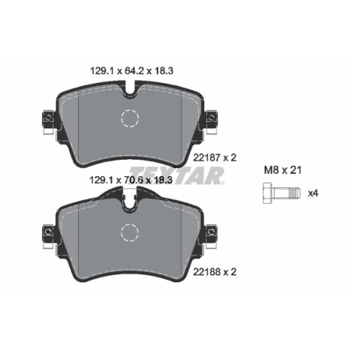 TEXTAR set placute frana,frana disc Q+