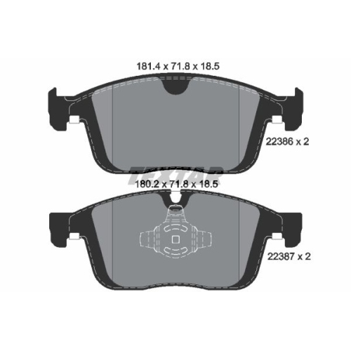 TEXTAR set placute frana,frana disc Q+