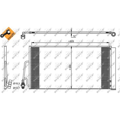 Condensator climatizare, Radiator clima Mini Mini (R56), Mini Clubman (R55), Mini Countryman (R60), Mini Cabriolet (R57), Mini Paceman (R61) Nrf 35898