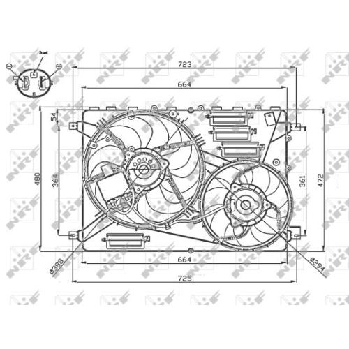 NRF Ventilator, radiator