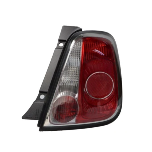 Stop spate lampa Fiat 500 (312), 03.2007-08.2015 HATCHBACK, partea Dreapta, cu lampa ceata, carcasa Neagra, fara suport becuri, TYC 11-11283-21-2