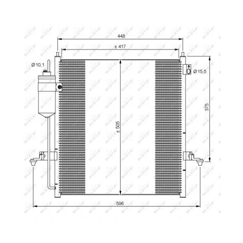 Condensator climatizare, Radiator clima Mitsubishi L 200 (Kb T, Ka T) Nrf 35871