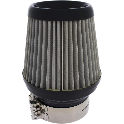 Filtru de aer universal din silicon, cu 6 inele și 2 coliere de prindere., gri