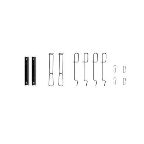 Set accesorii placute frana Renault Twingo 1 (C06 ), Twingo 1 Box / Liftback (S06 ), 1.2 (C063, C064), 1.2 (C066, C068), 1.2 (C067), 1.2 16V (C060), 1.2 LPG, 1.2 (S063, S064), 1.2 (S066, S068), punte Fata, restrictii producator : BENDIX, TRW